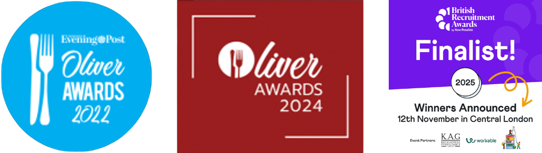 DISH Hospitality awards: Yorkshire Evening Post Oliver Awards 2022 and 2024, British Recruitment Awards 2025 Winner