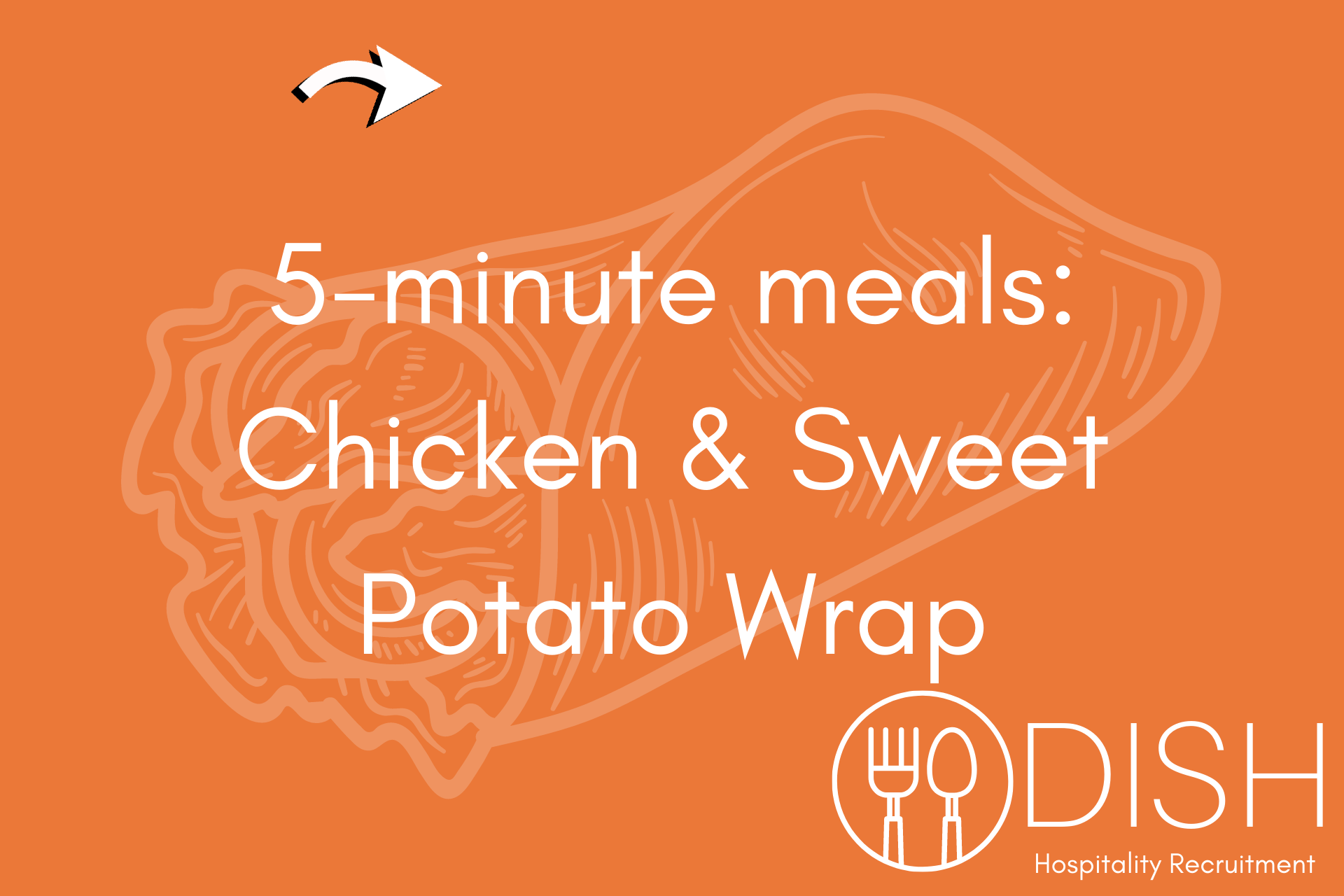 5-minute meals: Chicken & Sweet Potato Wrap