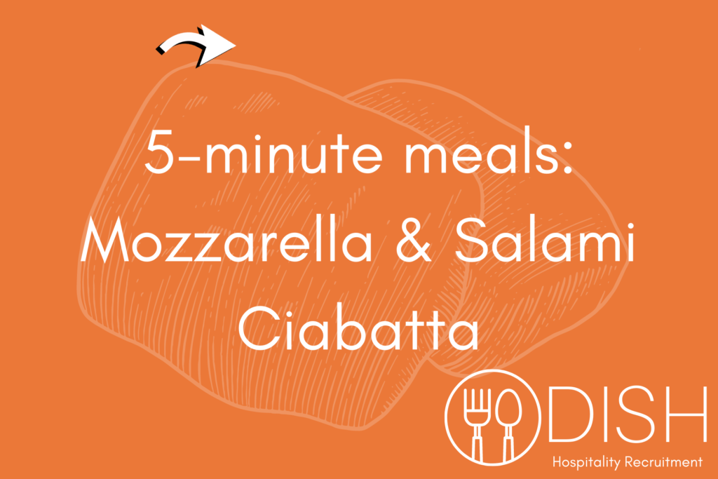 5 Minute Meal of the Week: Mozzarella & Salami Ciabatta