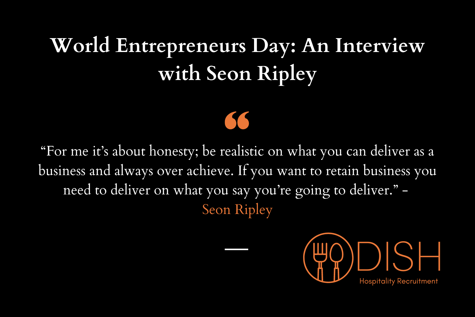 World Entrepreneurs Day: An Interview with Seon Ripley